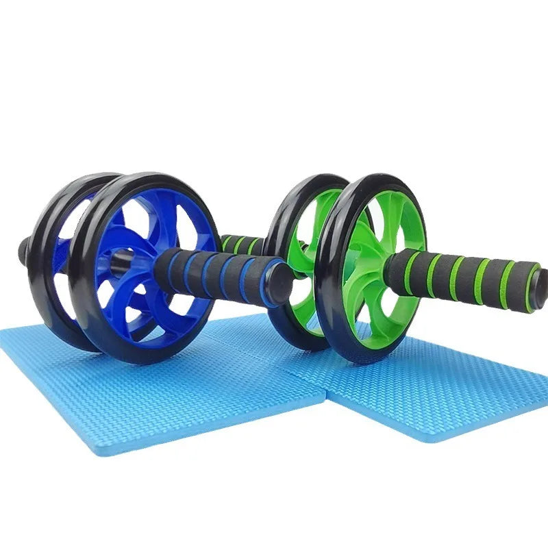 Home Gym 5-in-1 Ab Roller Wheels Kit Includes Abdominal Exercise Workout Equipment Resistance Bands Knee Mat Jump Rope Push