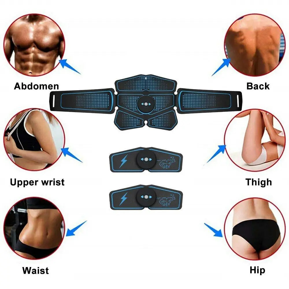 EMS Wireless Muscle Stimulator Rechargeable Fitness Hip And Abdominal Training Electric Slimming Patch Body Shaping Massager