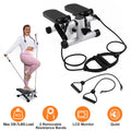 Fitness Step Machine, Mini Step Machine With Resistance Band, Home Fitness Equipment With 330.7LBS Load-bearing Capacity, Hydraulic Fitness Step Machine With LCD Display Screen